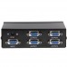 FJ  2504A 4 Port VGA Video Splitter High Resolution 1920 x 1440 Support 250MHz Video Bandwidth