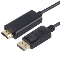 DisplayPort Male to HDMI Male High Digital Adapter Cable  Length  1 8m